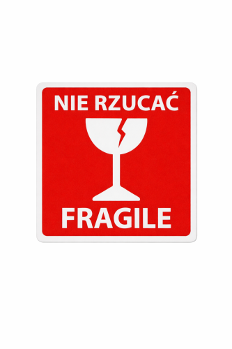 Etykieta "NIE RZUCAĆ FRAGILE" 100 sztuk