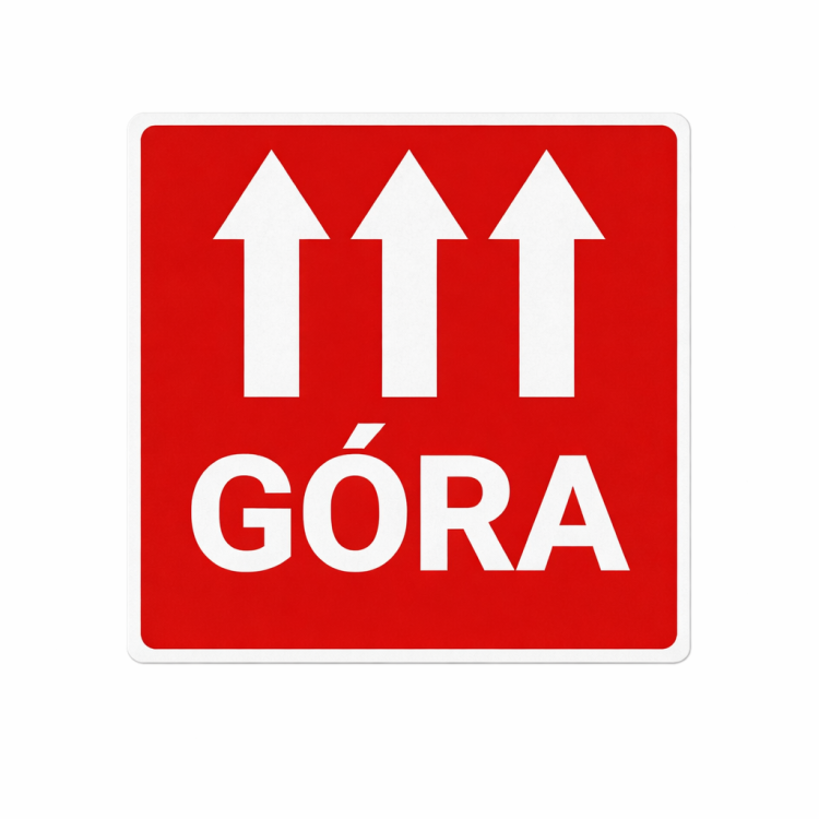 Etykieta "Góra" 55x55mm 100 sztuk