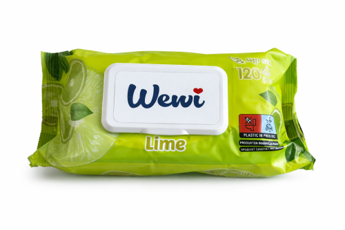 Chusteczki nawilżane Wewi Lime 120 sztuk