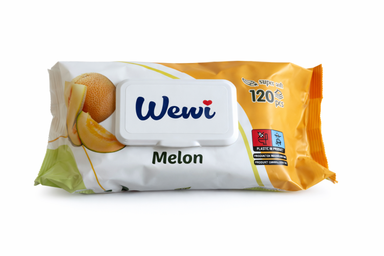 Chusteczki nawilżane Wewi Melon 120 sztuk
