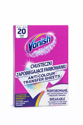 Chusteczki zapobiegające farbowaniu Vanish